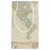 Weltkarte der Verschiffen-Kanäle Kleine Geschenktüte (Vorderseite)