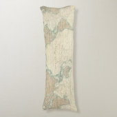 Weltkarte der Verschiffen-Kanäle Seitenschläferkissen (Vorderseite Vertikal)