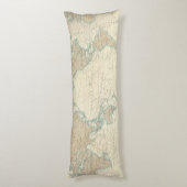 Weltkarte der Verschiffen-Kanäle Seitenschläferkissen (Rückseite (Vertikal))