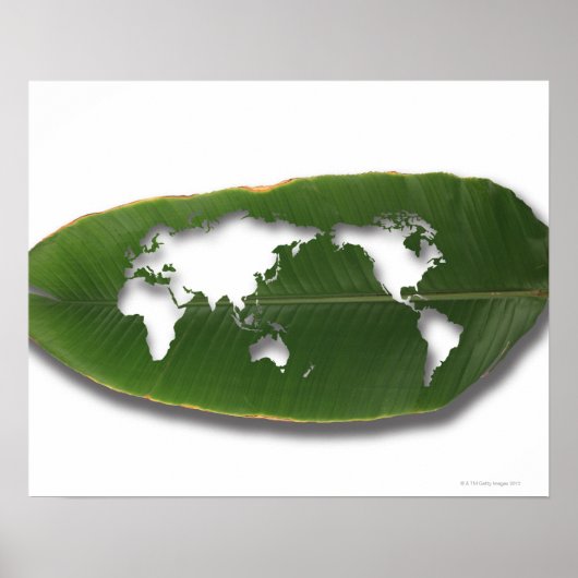 Weltkarte der Wurmfresser Poster (Vorne)