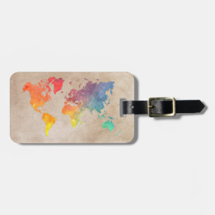 Weltkarte des Gepäckmarkts #map Gepäckanhänger