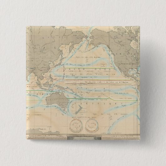 Weltkarte des Klimas Button (Vorderseite)