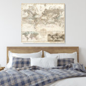 Weltkarte des Luftstroms Leinwanddruck (Insitu (Schlafzimmer))