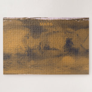 Weltkarte des Mars Roter Planet per Satellit Puzzle