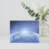 Weltkarte des Weltraums Postkarte (Stehend Vorderseite)