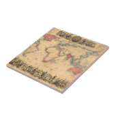 Weltkarte, die Britisches Imperium zeigt Fliese (Seite)
