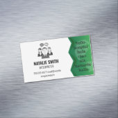 Weltkarte | Dolmetschersprachen Magnetische Visitenkarte (Beispiel)