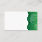 Weltkarte | Dolmetschersprachen Visitenkarte (Rückseite)