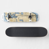 WELTKARTE: ERATOSTHEN SKATEBOARD (Horizontal)