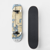 WELTKARTE: ERATOSTHEN SKATEBOARD (Vorderseite)