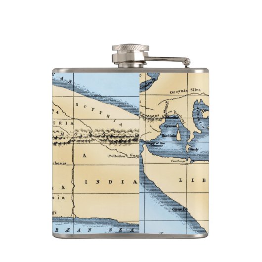 WELTKARTE: ERATOSTHENES FLACHMANN (Rückseite)