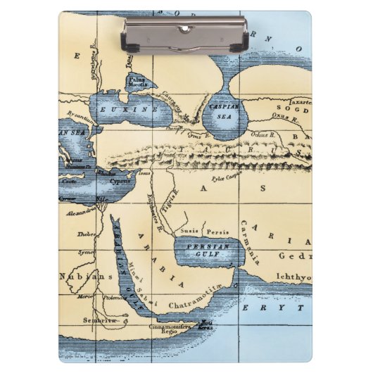 WELTKARTE: ERATOSTHENES KLEMMBRETT (Vorderseite)