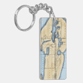 WELTKARTE: ERATOSTHENES SCHLÜSSELANHÄNGER (Vorderseite links)