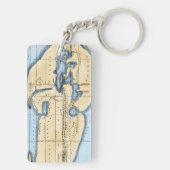 WELTKARTE: ERATOSTHENES SCHLÜSSELANHÄNGER (Rückseite)