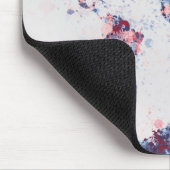 Weltkarte-Farbe spritzt Mousepad (Ecke)