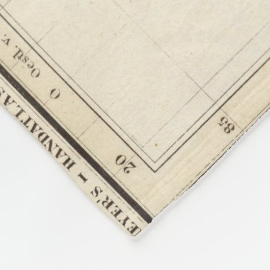 Weltkarte Fleecedecke (Ecke)
