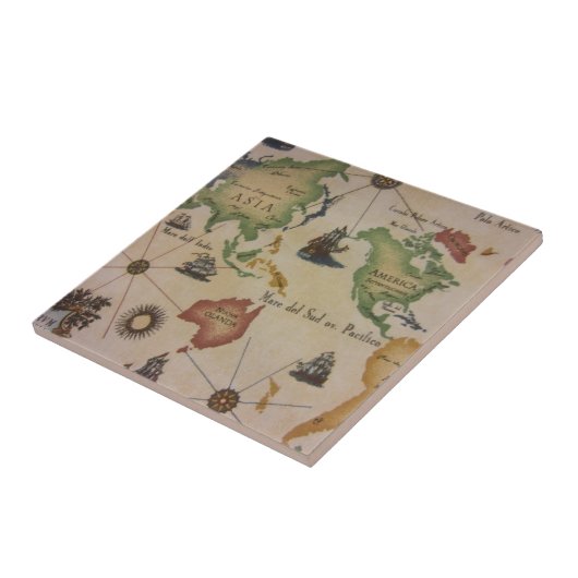 Weltkarte Fliese (Seite)