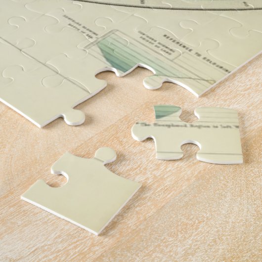 Weltkarte für den Indischen Ozean, Europa, Asien, Puzzle (Seite)