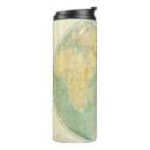 Weltkarte für den Indischen Ozean, Europa, Asien,  Thermosbecher (Nach links gedreht)