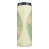 Weltkarte für den Indischen Ozean, Europa, Asien,  Thermosbecher (Rückseite)