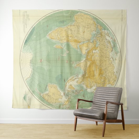 Weltkarte für den Indischen Ozean, Europa, Asien, Wandteppich (Beispiel (Horizontal))