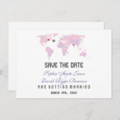 Weltkarte für die benutzerdefinierte Bestimmung Ho Einladung (Vorne/Hinten)