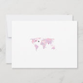 Weltkarte für die benutzerdefinierte Bestimmung Ho Einladung (Rückseite)