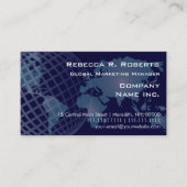 Weltkarte für die internationale Telekommunikation Visitenkarte (Vorderseite)