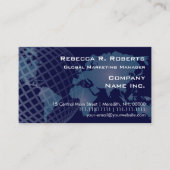 Weltkarte für die internationale Telekommunikation Visitenkarte (Vorderseite)