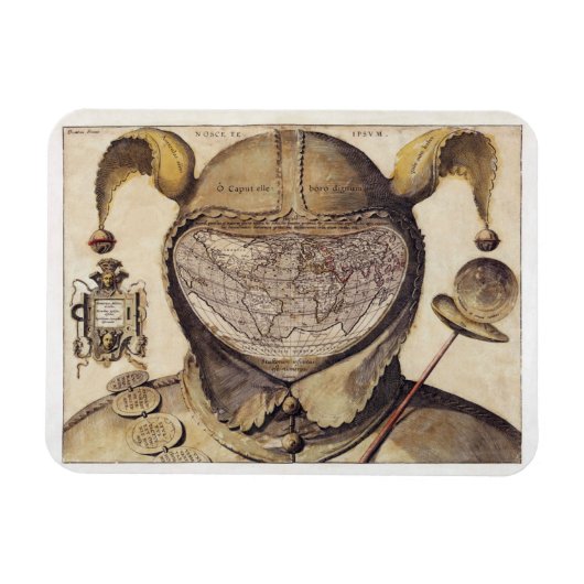 Weltkarte für Fool's Cap Magnet (Horizontal)