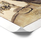 Weltkarte für Fool's Cap Poster (Ecke)