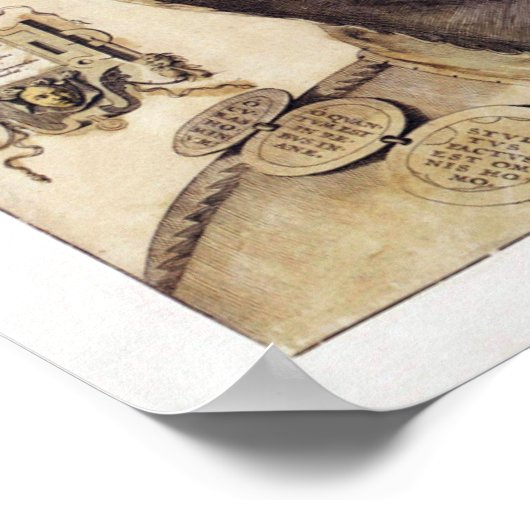 Weltkarte für Fool's Cap Poster (Ecke)