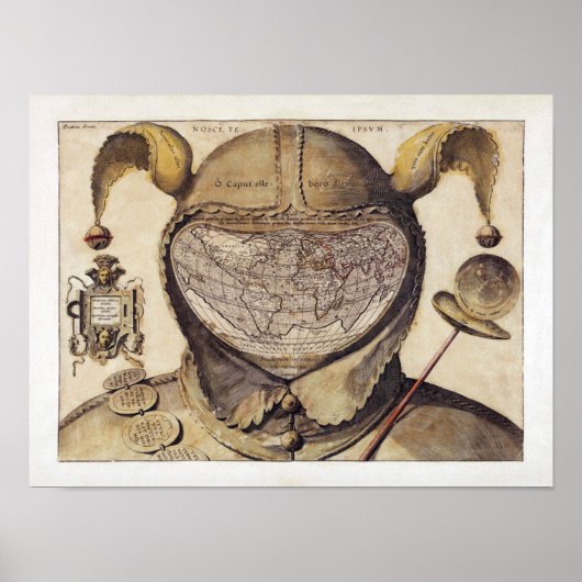 Weltkarte für Fool's Cap Poster (Vorne)