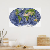 Weltkarte für Hilfe Poster (Küche)