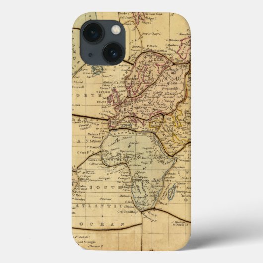 Weltkarte für Mercators Projection Case-Mate iPhone Hülle (Rückseite)