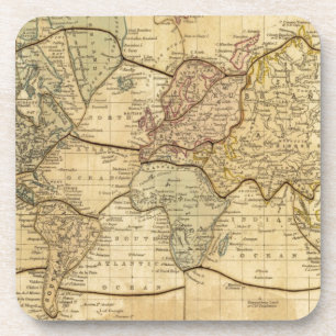 Weltkarte für Mercators Projection Untersetzer