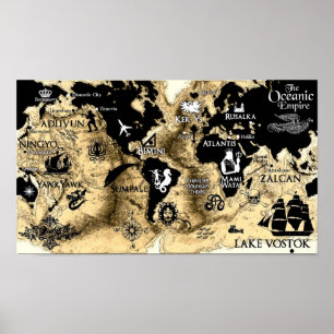 Weltkarte für Sacro Aath Poster