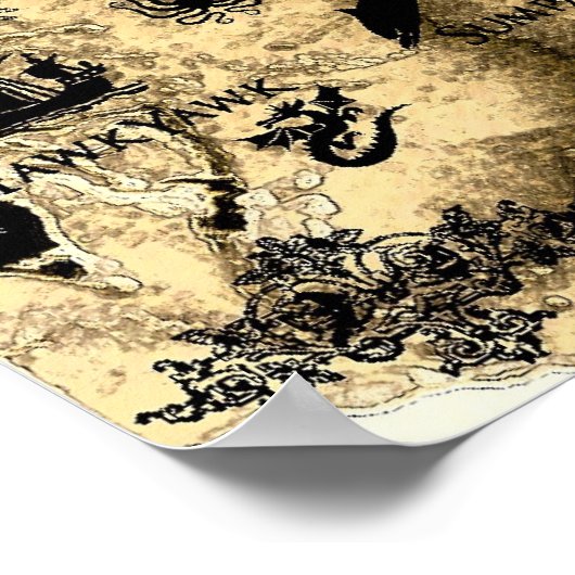 Weltkarte für Sacro Aath Poster (Ecke)