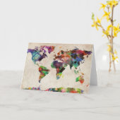 Weltkarte für städtisches Wasser Karte (Gelbe Blume)