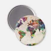 Weltkarte für städtisches Wasser Magnet (Vorderseite/Rückseite)