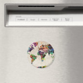 Weltkarte für städtisches Wasser Magnet (In Situ (Geschirrspüler))