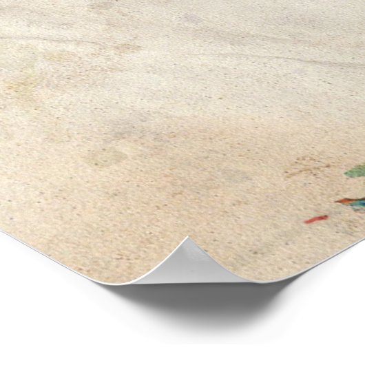 Weltkarte für städtisches Wasser Poster (Ecke)