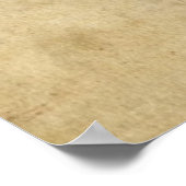 Weltkarte für verblichenes Pergament Poster (Ecke)