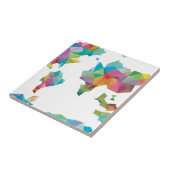 Weltkarte gemacht von den geometrischen Formen Fliese (Seite)