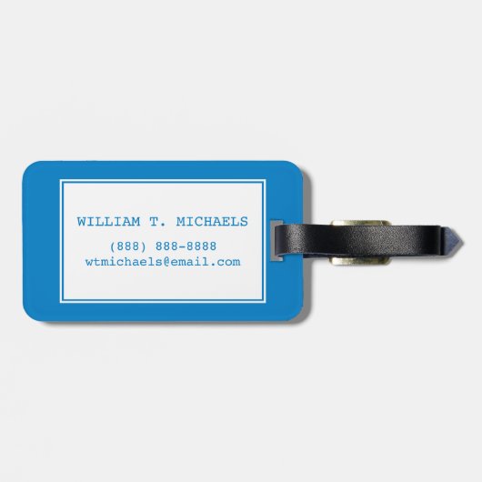 Weltkarte gemacht von den geometrischen Formen Gepäckanhänger (Rückseite horizontal)