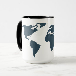 Weltkarte Geografie Globe Adventure Tasse