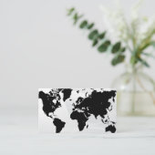 Weltkarte | Geografie Visitenkarte (Stehend Vorderseite)