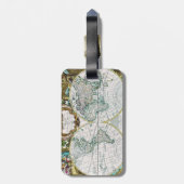 Weltkarte Gepäckanhänger (Rückseite vertikal)