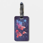 Weltkarte Gepäckanhänger (Rückseite vertikal)