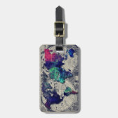 Weltkarte-Gepäckanhänger Gepäckanhänger (Vorderseite vertikal)